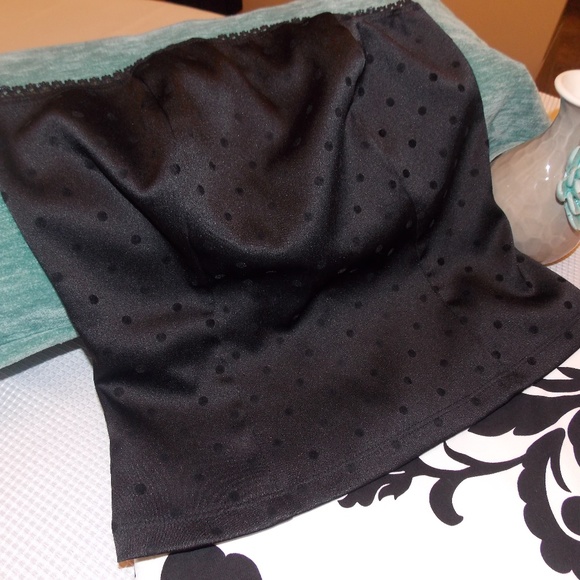 Charlotte Russe Tops - Charlotte Russe Black Polka Dot Strapless Top Charlotte Russe Tops - Charlotte Russe Black Polka Dot Strapless Top